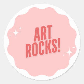 Sticker Rond ARTROCKS ! Sticker-Cadeaux pour enseignant