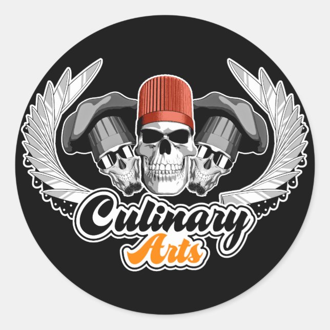 Sticker Rond Arts culinaires : Chef exécutif (Devant)