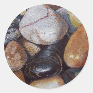 STICKER ROND ARTWORK RIVER STONES