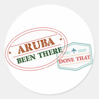 Sticker Rond Aruba Y A Fait Cela