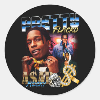 Sticker Rond Asap Rocky, Asap Rocky