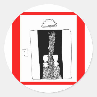 Sticker Rond ascenseur