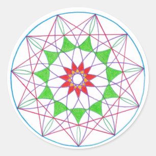 Sticker Rond Ascension Mandala