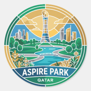Sticker Rond Aspire Park Qatar