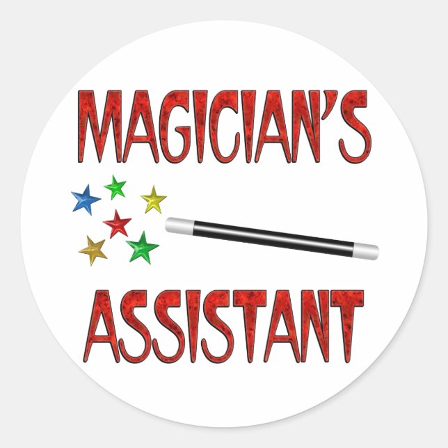 Sticker Rond Assistant Magiciens (Devant)