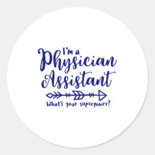 Sticker Rond Assistant médical, pa, médecin