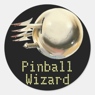 Sticker Rond Assistant Pinball