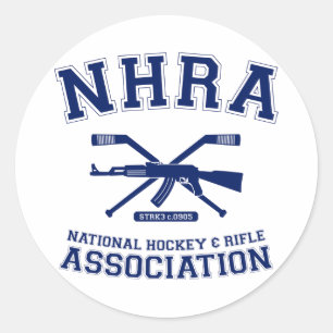 Sticker Rond Association nationale de hockey et de fusil