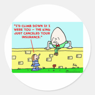 Sticker Rond assurance dumpty humpty