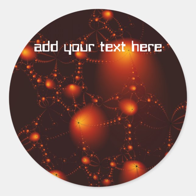 Sticker Rond astéroïdes (Devant)