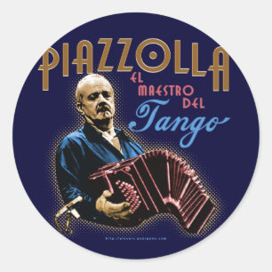 Sticker Rond Astor Piazzolla