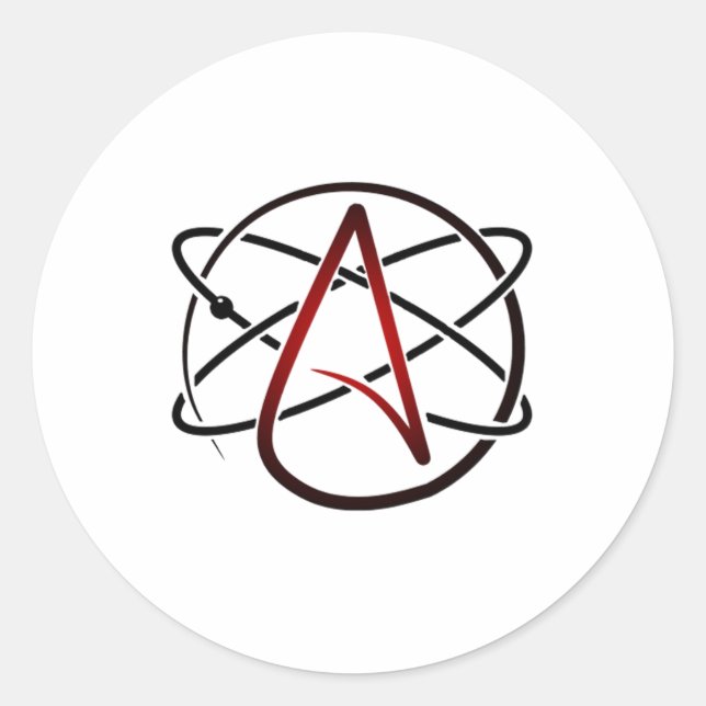 Sticker Rond Athéisme (Devant)