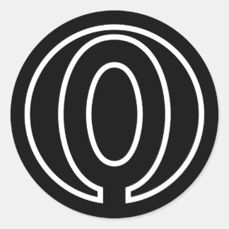 Sticker Rond Athlètes Numéro 0 forme circulaire