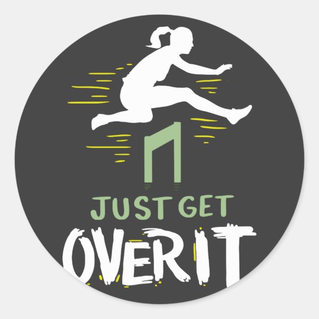 Sticker Rond Athlétisme (Devant)