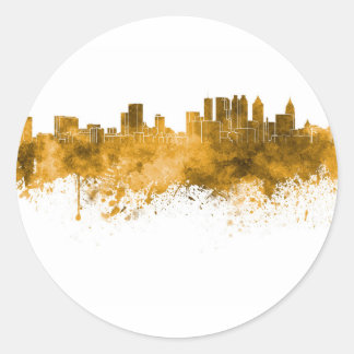 Sticker Rond Atlanta skyline