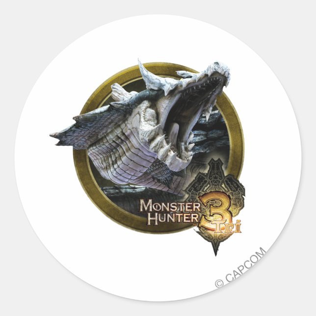 Sticker Rond Attaque de Lagiacrus ! (Devant)