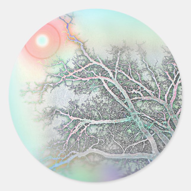 Sticker Rond Atteindre (Devant)