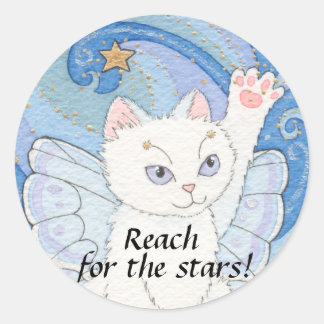 Sticker Rond Atteindre pour l'autocollant étoiles