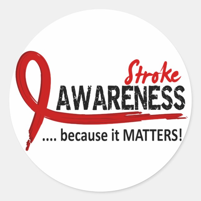 Sticker Rond Atteinte de sensibilisation 2 (Devant)