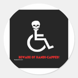 Sticker Rond Attention