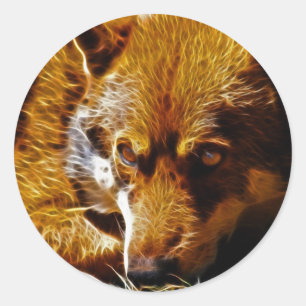 Sticker Rond Attention