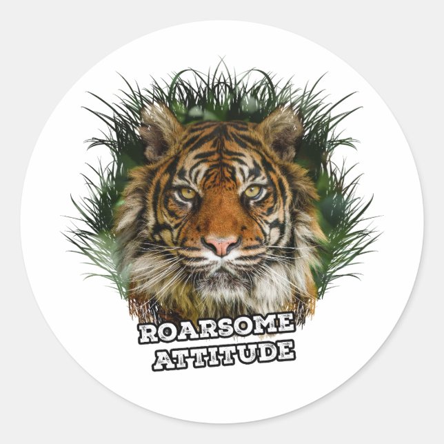 Sticker Rond Attitude (Devant)