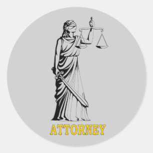 STICKER ROND ATTORNEY