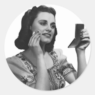 Sticker Rond Attribuez- un libellele 28