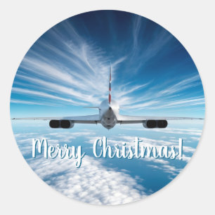 Sticker Rond Au-delà de l'horizon : la Concorde de derrière