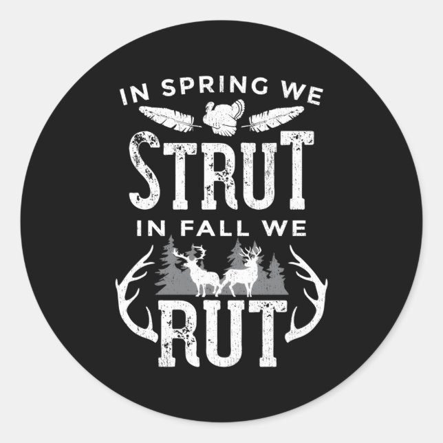 Sticker Rond Au Printemps Nous Avons Commencé À L'Automne Nous  (Devant)