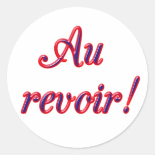Sticker Rond Au revoir
