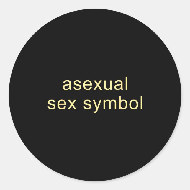 Sticker Rond Aual Symbol Funny Pride Lgbtq Ace  (Devant)