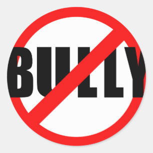 Sticker Rond Aucun despote aucuns T-shirts de intimidation, ne