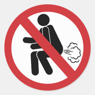 Sticker Rond AUCUN ⚠ Drôle Toilette Thaïlandaise ⚠