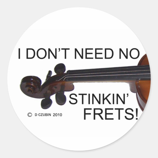 Sticker Rond Aucun Frets Stinkin (Devant)