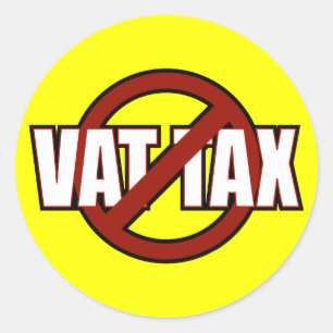 Sticker Rond Aucun impôt de TVA