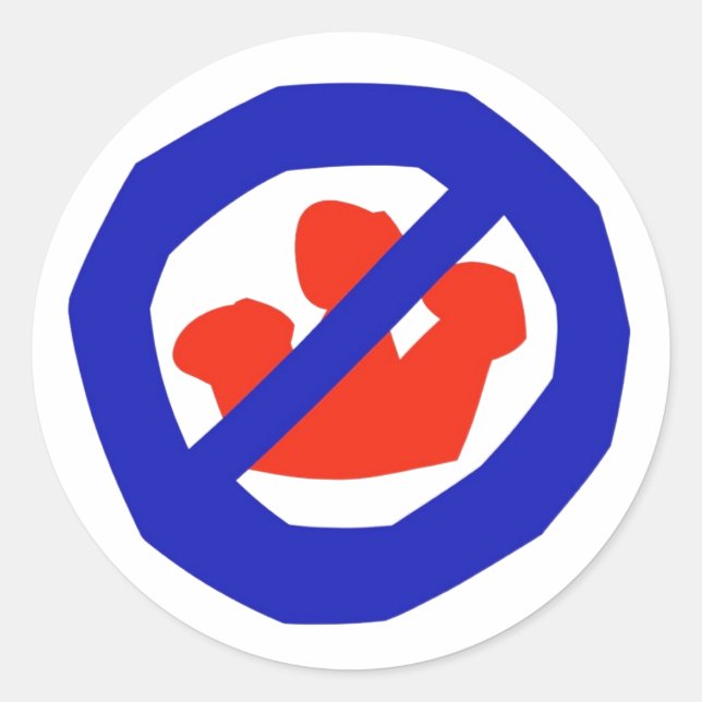 STICKER ROND AUCUN ROI (Devant)