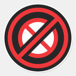 Sticker Rond Aucun symbole