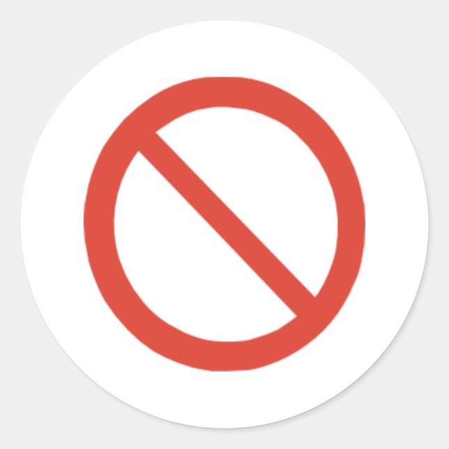 Sticker Rond Aucun symbole (Devant)
