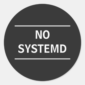 Sticker Rond Aucun système