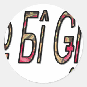 Sticker Rond Aucun texte Bigiji