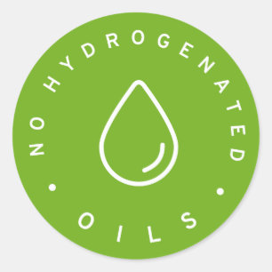 Sticker Rond Aucune huile hydrogénée