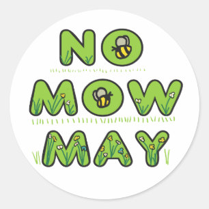 Sticker Rond Aucune mow ne peut