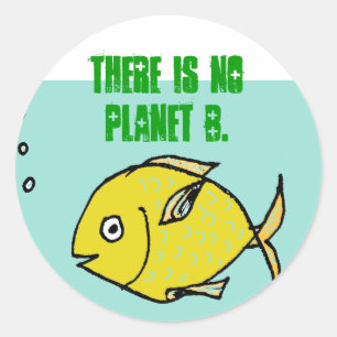 Sticker Rond Aucune planète B