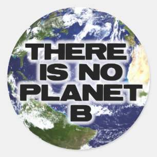 Sticker Rond Aucune planète B