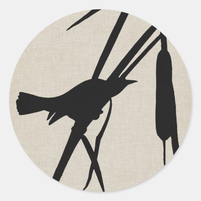Sticker Rond Audubon Silhouette II (Devant)