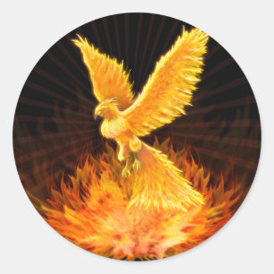 Sticker Rond Augmentation de Phoenix