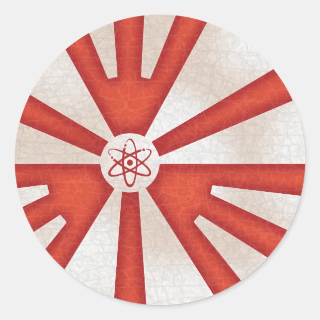 Sticker Rond Augmentation des niveaux de Rad (Devant)