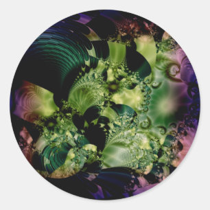 Sticker Rond Aurora