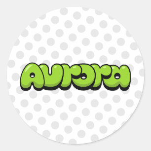 Sticker Rond Aurora